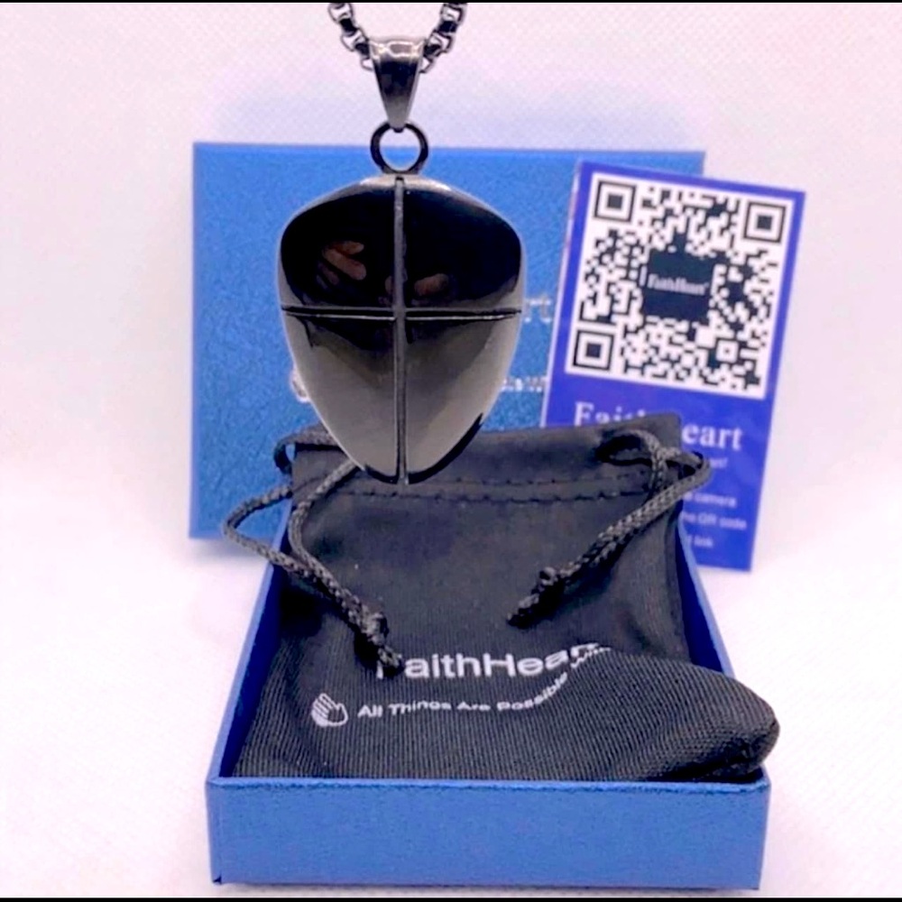 FaithHeart Shield of Encouragement Pendant
